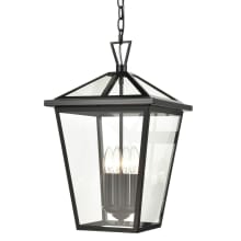 Main Street 4 Light 12" Wide Outdoor Taper Candle Pendant
