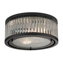 2 Light Flush Mount Ceiling Fixture from the Linden Manor Collection