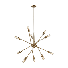 Delphine 10 Light 33" Wide Abstract Sputnik Chandelier