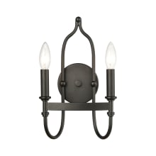 Wickshire 2 Light 14" Tall Wall Sconce