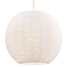 Sophie 14" Wide Pendant with Paper Rope Shade