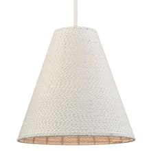 Sophie 16" Wide Pendant with Paper Rope Shade