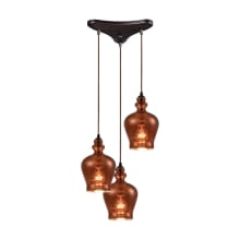 Menlow Park 3 Light 12" Wide Multi Light Pendant