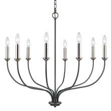 Madeline 8 Light 33" Wide Taper Candle Style Chandelier