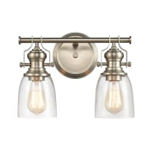 Chadwick 2 Light 14" Wide Bathroom Vanity Light - Satin Nickel