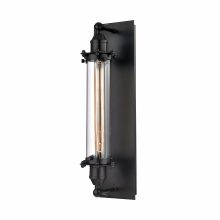 1 Light Wall Sconce with Clear Glass Shade from the Fulton Collection