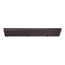 30" Long Rectangular Canopy with 6 Light Connectors from the Illuminaire Collection