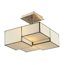 Cubist 2 Light LED Semi-Flush Ceiling Fixture