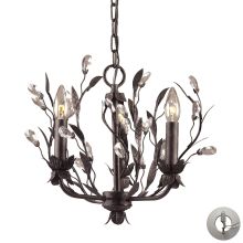 3 Light 1 Tier Chandelier From The Circeo Collection