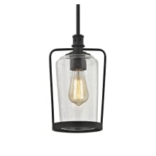 Hamel Single Light 7" Wide Mini Pendant with Clear Seedy Glass Shade