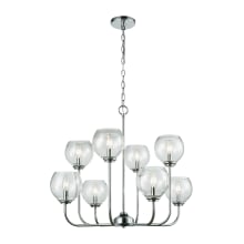 Emory 8 Light 30" Wide Taper Candle Chandelier