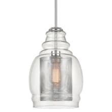 Herndon 11" Wide Cage Pendant - Polished Chrome