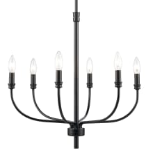 Newland 6 Light 21" Wide Taper Candle Style Chandelier