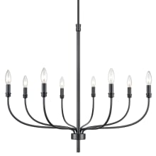 Newland 8 Light 34" Wide Taper Candle Style Chandelier