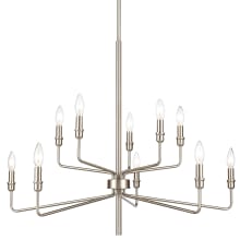 Saginaw 10 Light 34" Wide Taper Candle Style Chandelier