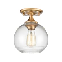 Angie 8" Wide Semi-Flush Globe Ceiling Fixture