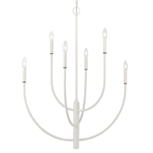 Continuance 6 Light 30" Wide Taper Candle Style Chandelier