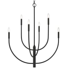 Continuance 6 Light 30" Wide Taper Candle Style Chandelier