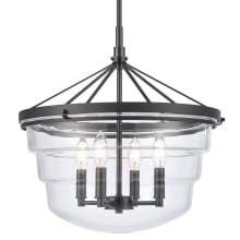 Boyer 4 Light 18" Wide Taper Candle Pendant