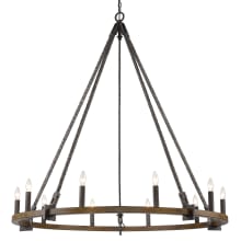 Harwell 10 Light 50" Wide Taper Candle Style Chandelier