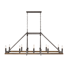 Harwell 10 Light 56" Wide Taper Candle Style Chandelier