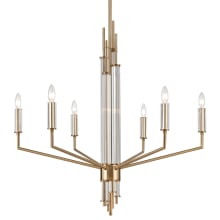 Serena 6 Light 34" Wide Taper Candle Style Chandelier