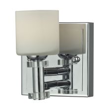 Elis 1 Light 5" ADA Compliant Bathroom Sconce with Frosted Glass Shade