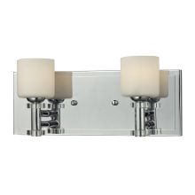 Elis 2 Light 11" ADA Compliant Vanity Fixture with Frosted Glass Shade