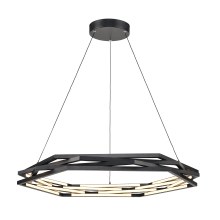 Catana 32" Wide LED Ring Chandelier