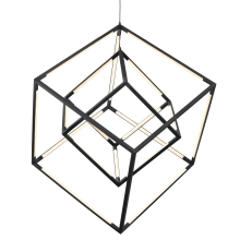 CubeSquared 18" Wide LED Abstract Chandelier