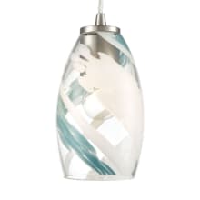 Turbulence Single Light 5" Wide Mini Pendant