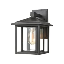 Solitude Single Light 11" Tall Outdoor Wall Sconce