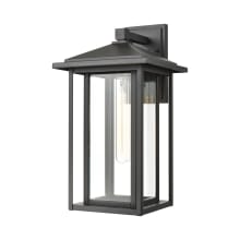 Solitude Single Light 17" Tall Outdoor Wall Sconce