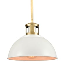 Lyndon 10" Wide Pendant with White Shade