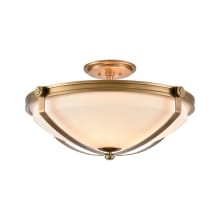 Connelly 4 Light 23" Wide Semi-Flush Bowl Ceiling Fixture - Natural Brass