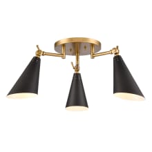 Luca 3 Light Semi-Flush Ceiling Fixture