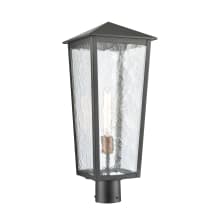 Marquis 23" Tall Post Light with Flemish Glass Shade