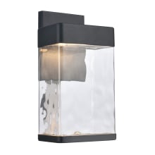 Cornice 14" Tall LED Wall Sconce with Water Glass Shade