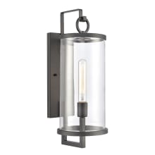 Hopkins 21" Tall Wall Sconce with Clear Glass Shade