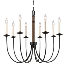 Neville 8 Light 28" Wide Taper Candle Style Chandelier