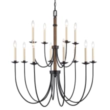Neville 12 Light 34" Wide Taper Candle Style Chandelier