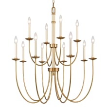 Neville 12 Light 34" Wide Taper Candle Style Chandelier