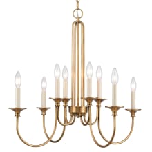 Cecil 8 Light 28" Wide Taper Candle Style Chandelier