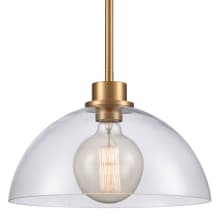 Julian 14" Wide Pendant with Clear Glass Shade