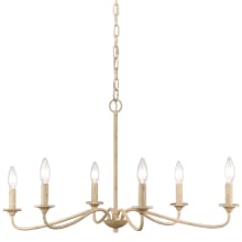 Ellisville 6 Light 30" Wide Taper Candle Style Chandelier