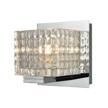 Chastain Single Light 5" Tall Bathroom Sconce with Clear Glass Cube Shade