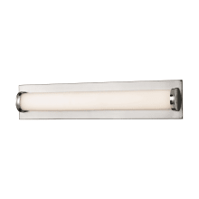 Barrie Single Light 17" Wide Integrated LED Bath Bar with Opal White Glass Diffuser