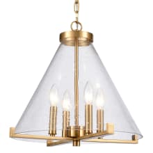 TheHolding 4 Light 17" Wide Taper Candle Pendant