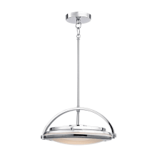 Quincy Single Light 13-1/2" Wide Integrated LED Mini Pendant with Delicate Glass Diffuser