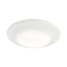 Plandome Convertible Single Light 5-3/32" Wide Integrated LED Flush Mount Ceiling Fixture / Wall Sconce with Frosted Glass Diffuser
